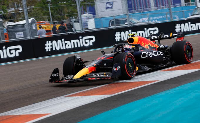 11 Sergio Perez (MEX, Oracle Red Bull Racing), F1 Grand Prix of Miami at Miami International Autodrome on May 6, 2022 in Miami, United States of America. (Photo by HOCH ZWEI) Miami United States of America