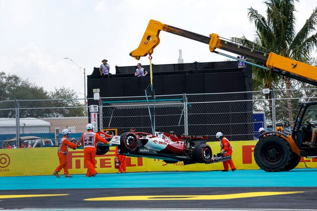 Car of 77 Valtteri Bottas (FIN, Alfa Romeo F1 Team ORLEN), F1 Grand Prix of Miami at Miami International Autodrome on May 6, 2022 in Miami, United States of America. (Photo by HOCH ZWEI) Miami United States of America