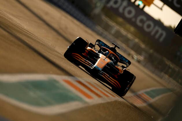 3 Daniel Ricciardo (AUS, McLaren F1 Team), F1 Grand Prix of Miami at Miami International Autodrome on May 7, 2022 in Miami, United States of America. (Photo by HOCH ZWEI) Miami United States of America