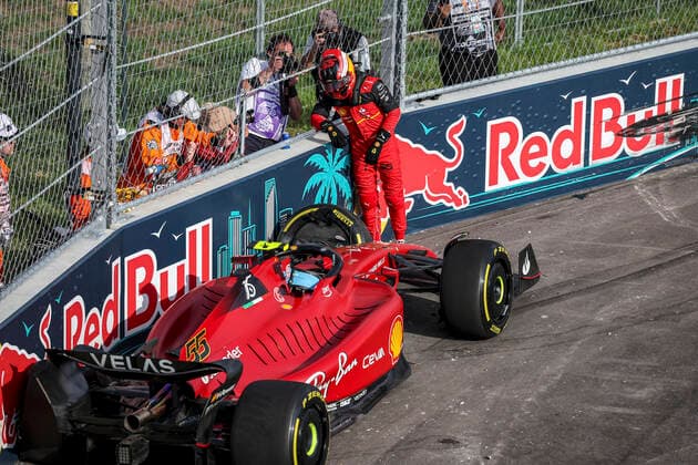 55 Carlos Sainz (ESP, Scuderia Ferrari), F1 Grand Prix of Miami at Miami International Autodrome on May 6, 2022 in Miami, United States of America. (Photo by HOCH ZWEI) Miami United States of America