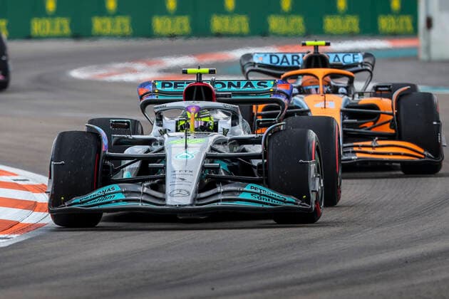 44 Lewis Hamilton (GBR, Mercedes-AMG Petronas F1 Team), F1 Grand Prix of Miami at Miami International Autodrome on May 6, 2022 in Miami, United States of America. (Photo by HOCH ZWEI) Miami United States of America