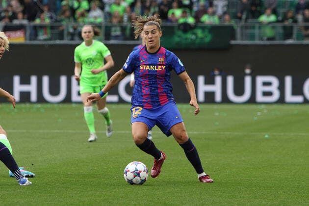 Patricia Guljarro (Barcelona); VfL Wolfsburg - FC Barcelona, Barca UEFA Women s Champions League; Saison 2021 2022; Halbfinale; 30. April 2022; VfL Wolfsburg - FC Barcelona, Wolfsburg Niedersachsen Deutschland Volkswagen-Arena