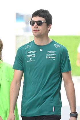 MIAMI GARDENS, FL - MAY 07: Aramco Cognizant Aston Martin driver Lance Stroll arrives in the paddock prior to a practice session for the Formula 1 CRYPTO.COM Miami Grand Prix on May 7, 2022 at Miami International Autodrome in Miami Gardens, FL. (Photo by Doug Murray Icon Sportswire)(Photo by Doug Murray Icon Sportswire) AUTO: MAY 07 F1 Crypto.com Miami Grand Prix Icon76220220507008