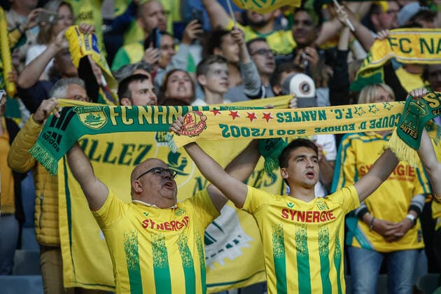 Les supporters du FC Nantes FOOTBALL : Finale de la Coupe de France - OGC Nice vs FC Nantes - 07 05 2022 AurelienMorissard Panoramic 