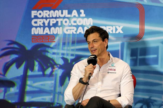 Toto Wolff (AUT, Mercedes-AMG Petronas F1 Team), F1 Grand Prix of Miami at Miami International Autodrome on May 7, 2022 in Miami, United States of America. (Photo by Anthony Rew DPPI via HOCH ZWEI) Miami United States of America