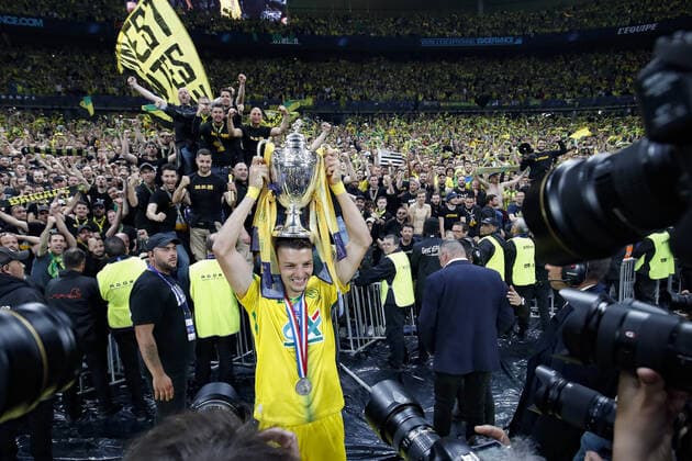 Joie des joueurs de Nantes - Andrei Girotto (Nantes) FOOTBALL : Nice Vs Nantes - Coupe de France - Finale - 07 05 2022 MichaelBaucher Panoramic 