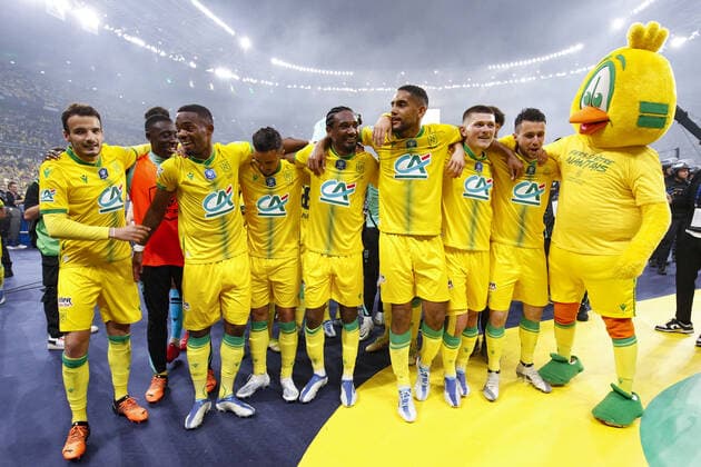 Joie des joueurs du FC Nantes FOOTBALL : Nice Vs Nantes - Coupe de France - Finale - 07 05 2022 MichaelBaucher Panoramic 