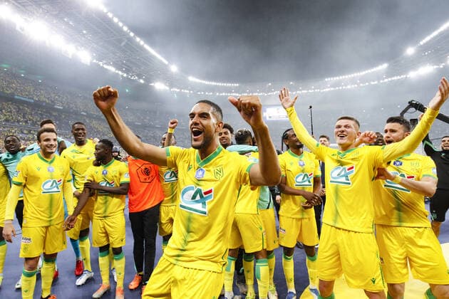 Joie des joueurs du FC Nantes FOOTBALL : Nice Vs Nantes - Coupe de France - Finale - 07 05 2022 MichaelBaucher Panoramic 