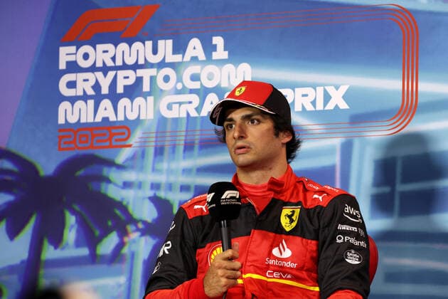55 Carlos Sainz (ESP, Scuderia Ferrari), F1 Grand Prix of Miami at Miami International Autodrome on May 7, 2022 in Miami, United States of America. (Photo by DPPI via HOCH ZWEI) Miami United States of America