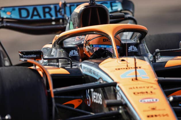 4 Lando Norris (GBR, McLaren F1 Team), F1 Grand Prix of Miami at Miami International Autodrome on May 7, 2022 in Miami, United States of America. (Photo by HOCH ZWEI) Miami United States of America