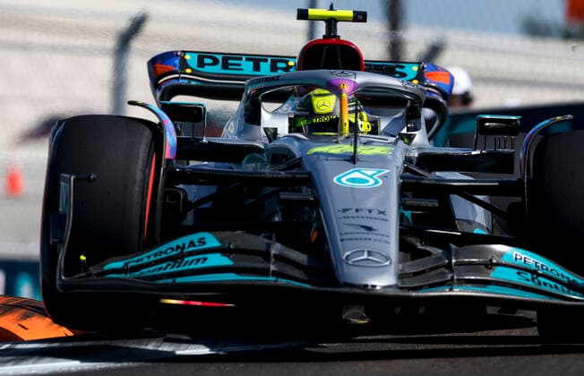 44 Lewis Hamilton (GBR, Mercedes-AMG Petronas F1 Team), F1 Grand Prix of Miami at Miami International Autodrome on May 7, 2022 in Miami, United States of America. (Photo by HOCH ZWEI) Miami United States of America