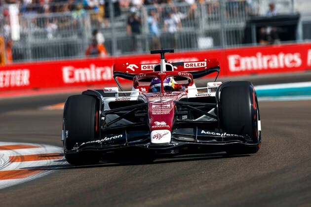 77 Valtteri Bottas (FIN, Alfa Romeo F1 Team ORLEN), F1 Grand Prix of Miami at Miami International Autodrome on May 7, 2022 in Miami, United States of America. (Photo by HOCH ZWEI) Miami United States of America