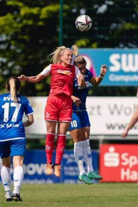 Willstaett, Germany, May 8th 2022: during the FLYERALARM Frauen-Bundesliga game between SC Sand and 1. FC Koeln at Adams Arena in Willstaett, Germany Dan O Connor SPP FLYERALARM Frauen-Bundesliga - SC Sand v 1. FC Koeln - Adams Arena 