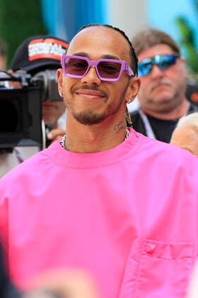 MIAMI GARDENS, FL - MAY 08: Mercedes-AMG Petronas driver Lewis Hamilton (44) of Great Britain comes into the paddock before the first running of the Crypto.com Miami Grand Prix on May 8, 2022 at the Miami International Autodrome in Miami Gardens, Florida. (Photo by David J. Griffin Icon Sportswire) AUTO: MAY 08 F1 - Miami Grand Prix Icon95322050801181