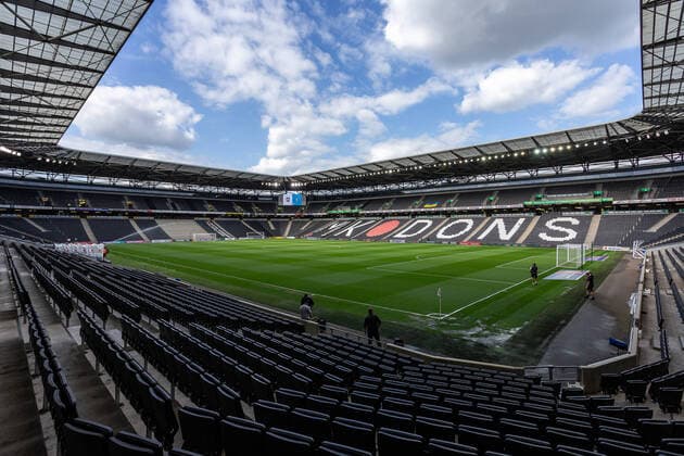 Milton Keynes Dons v Wycombe Wanderers Sky Bet League 1 A general view of Stadium MK before the Sky Bet League 1 Play-off Second Leg match between Milton Keynes Dons and Wycombe Wanderers at Stadium MK, Milton Keynes Content Not Available For UK Newspapers Copyright: xDarrenxWoolleyx FIL-16889-0005 UK Newspapers OUT
