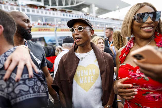 Sport Bilder des Tages Pharrell Williams, Serena Williams, F1 Grand Prix of Miami at Miami International Autodrome on May 8, 2022 in Miami, United States of America. (Photo by HOCH ZWEI) Miami United States of America