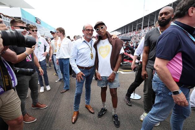 Richard Mille, Pharrell Williams, F1 Grand Prix of Miami at Miami International Autodrome on May 8, 2022 in Miami, United States of America. (Photo by HOCH ZWEI) Miami United States of America