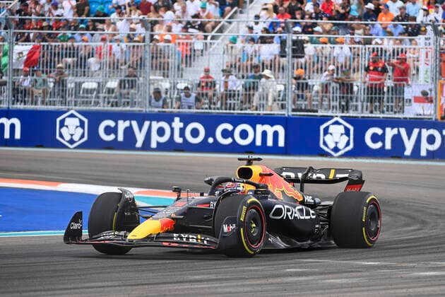8th May 2022; Miami, Florida, USA; Oracle Red Bull driver Max Verstappen during the Formula 1 CRYPTO.COM Miami Grand Prix at Miami Autodrome in Miami Gardens, FL.  ActionPlus12388418 DougxMurray Content restricted for UK based newspaper