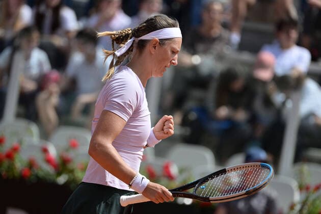 Photo Alfredo Falcone LaPresse 09 05 2022 Rome, Italy Tennis Internazionali BNL d Italia 2022 Viktorija Golubic (sui) vs Victoria Azarenka (blr) In the pic: Victoria Azarenka  Copyright: xAlfredoxFalconex xLaPressex