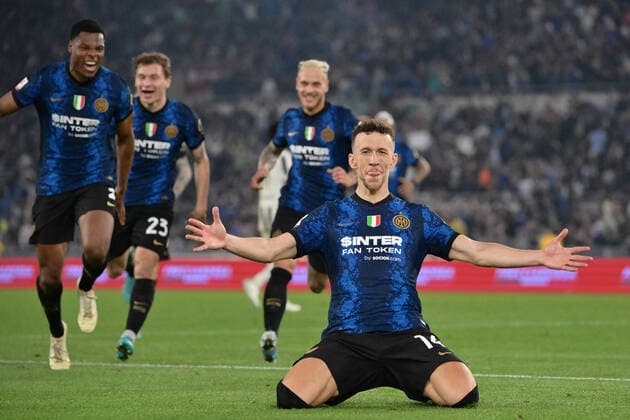 Sport Themen der Woche KW19 Sport Bilder des Tages Photo Alfredo Falcone LaPresse May 11, 2022 Rome, Italy Soccer Juventus vs Inter - Frecciarossa Italian Cup Final 2021 2022 - Olympic stadium of Rome In the pic: Ivan Perisic (FC Inter) celebrates  Copyright: xAlfredoxFalcone xLaPressex