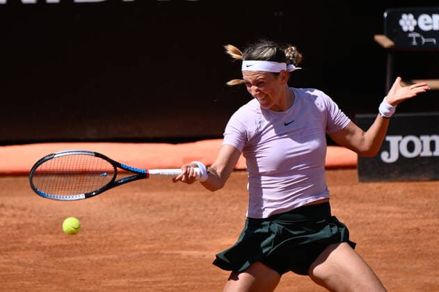 May 12, 2022, Rome, Italy: Victoria Azarenka (BLR) during the first round against Iga Swiatek (POL) of the WTA, Tennis Damen Master 1000 Internazionali BNL D Italia tournament at Foro Italico on May 12, 2022. Tennis Internationals - Internazionali BNL d Italia, Rome, Italy  - ZUMAl164 20220512_zsa_l164_038 Copyright: xFabrizioxCorradettix