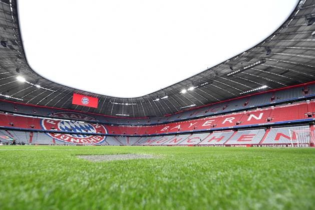 Fußball 1. Bundesliga 33. Spieltag FC Bayern München - VfB Stuttgart am 08.05.2022 in der Allianz Arena in München Innenansicht Innenaufnahme Panorama Innen Stadion DFL regulations prohibit any use of photographs as image sequences and or quasi-video.