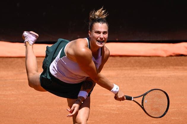 Mandatory Credit: Photo by Fabrizio Corradetti LiveMedia Shutterstock (12938540e) Arena Sabalenka (BLR) Tennis Internationals Internazionali BNL d Italia - Women s quarter-finals - Sabalenka vs Anisimova, Foro Italico, Rome, Italy - 13 May 2022 Tennis Internationals Internazionali BNL d Italia - Women s quarter-finals - Sabalenka vs Anisimova, Foro Italico, Rome, Italy - 13 May 2022  Copyright: xFabrizioxCorradetti LiveMedia Shutterstockx 12938540e