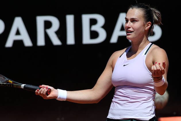 ROME, ITALY - 13.05.2022: A.SABALENKA (BLR) play game against A.ANISMOVA (USA) during their single women round match in the Internazionali BNL D Italia at Foro Italico in Rome, Italy on May 13, 2022.  Copyright: xMarcoxIacobuccix xipa-agency.netx xMarcoxIacobuccix 0