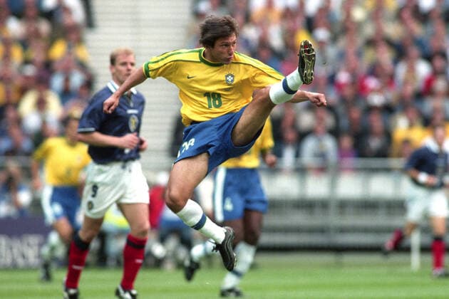 LEONARDO NASCIMENTO DE ARAUJO, Brasile, FIFA World Cup, WM, Weltmeisterschaft, Fussball France 1998, Brazil vs Scotland 2-1, Saint-Denis CAMPIONATI MONDIALI FRANCIA 1998 - BRASILE-SCOZIA 2-1