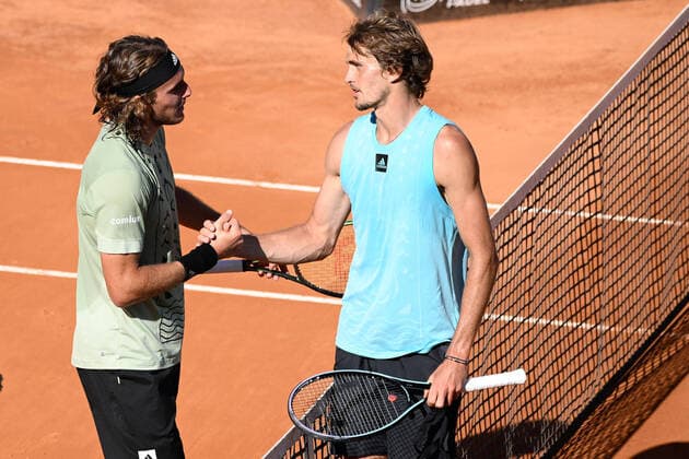 Sport Themen der Woche KW19 Stefanos Tsitsipas (GRE) during the semi-final against Alexander Zverev (GER) of the ATP, Tennis Herren Master 1000 Internazionali BNL D Italia tournament at Foro Italico on May 14, 2022  Copyright: xFabrizioxCorradettix xipa-agencyx xx 0