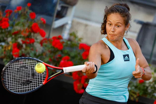 May 14, 2022, ROME, ITALY: Daria Kasatkina of Russia in action during his women s singles semifinal match against Ons Jabeur of Tunisia at the Italian Open tennis tournament in Rome, Italy, 14 May 2022. Italian Open tennis tournament  - ZUMAa110 20220514_zaf_a110_080 Copyright: xFabioxFrustacix