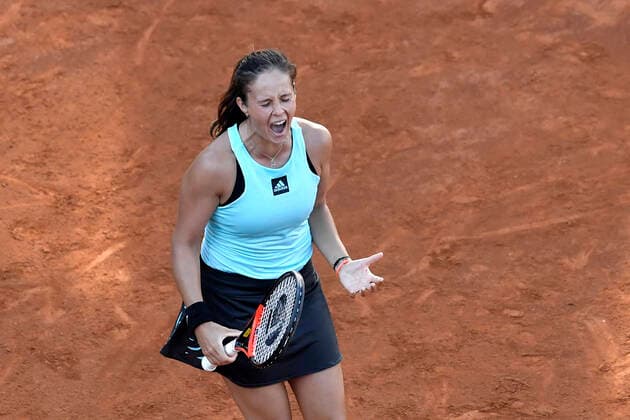 Daria Kasatkina of Russia looks dejected during her semifinal match against Ons Jabeur of Tunisia at the Internazionali BNL D Italia tennis tournament at Foro Italico in Rome, Italy on May 14th, 2022. Photo Antonietta Baldassarre Insidefoto antoniettaxbaldassarre