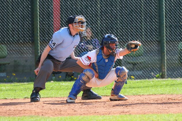Baseballl I Herren I Saison 2021 22 I 1.Bundesliga Nord I 11 Spieltag I Hamburg Stealers - Bonn Capitals I 14.05.2022 Sebastian Koch (55, Hamburg Stealers) Hamburg Baseballanlage Langenhorst Hamburg Deutschland