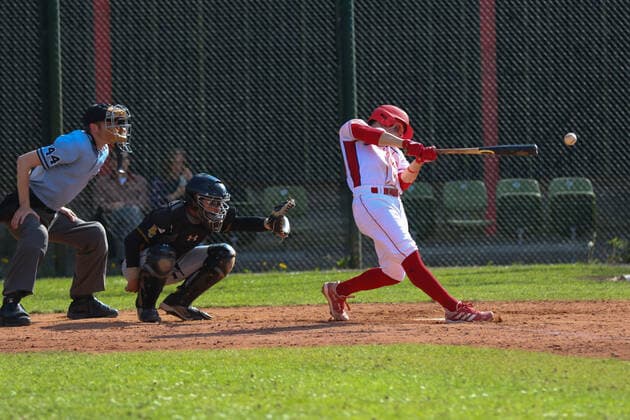 Baseballl I Herren I Saison 2021 22 I 1.Bundesliga Nord I 11 Spieltag I Hamburg Stealers - Bonn Capitals I 14.05.2022 Marc Harder (24, Hamburg Stealers) Hamburg Baseballanlage Langenhorst Hamburg Deutschland