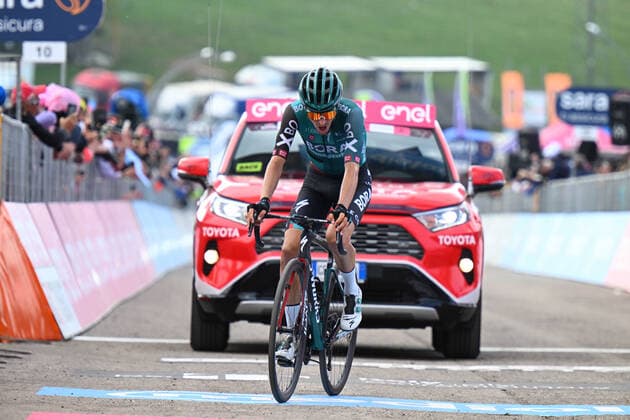 Sport Themen der Woche KW19 15-05-2022 Giro D italia; Tappa 09 Isernia - Blockhaus; 2022, Bora - Hansgrohe; Buchmann, Emanuel; Blockhaus; 