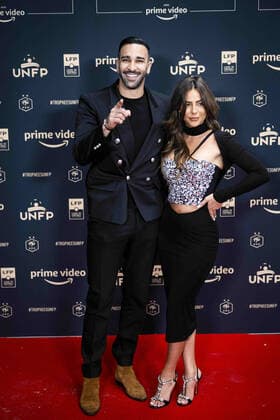 Fußball, Trophees UNFP Verleihung in Paris Adil Rami et sa compagne Lena Guillou FOOTBALL : 30e Ceremonie des Trophees UNFP - Paris - 15 05 2022 JBAutissier Panoramic 