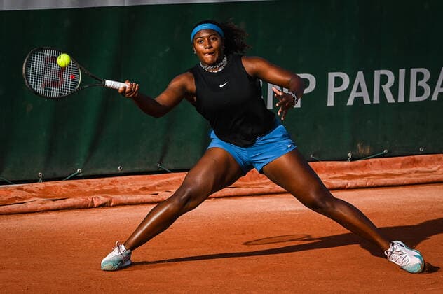May 16, 2022, Paris, France, France: Hailey BAPTISTE of United States during the Qualifying Day one of Roland-Garros 2022, French Open 2022, Grand Slam tennis tournament at the Roland-Garros stadium on May 16, 2022 in Paris, France. Paris France - ZUMAm308 20220516_zsp_m308_039 Copyright: xMatthieuxMirvillex