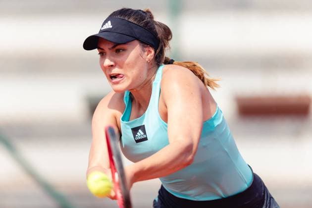 Strasbourg, France, May 17th 2022: Elena-Gabriela Ruse of Romania in action in action during her Round of 32 Singles match of the 2022 Internationaux de Strasbourg against Bernarda Pera of USA at the Tennis Club de Strasbourg in Strasbourg, France Dan O Connor SPP 2022 Internationaux de Strasbourg - Round of 32 Singles - Bernarda Pera v Elena-Gabriela Ruse - Tennis Club de Strasbourg 