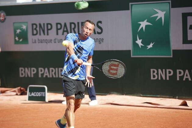 17.05.2022, Tennis, French Open 2022 Roland-Garros, FRA, Paris, Roland Garros Bild: v. li. Philipp Kohlschreiber (GER) Copyright: HMBxMedia AntonioxBorga
