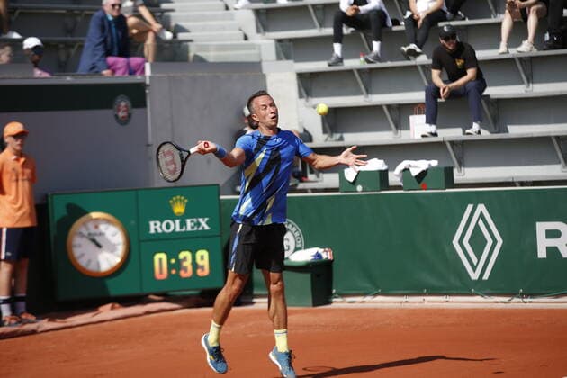 17.05.2022, Tennis, French Open 2022 Roland-Garros, FRA, Paris, Roland Garros Bild: v. li. Philipp Kohlschreiber (GER) Copyright: HMBxMedia AntonioxBorga