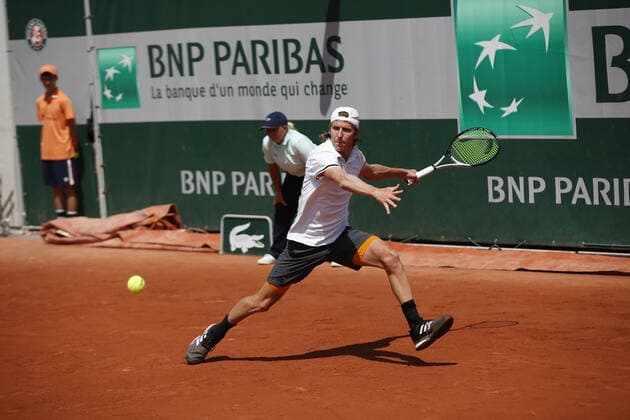 17.05.2022, Tennis, French Open 2022 Roland-Garros, FRA, Paris, Roland Garros Bild: v. li. Cedrik-Marcel Stebe (GER) Copyright: HMBxMedia AntonioxBorga