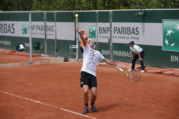 17.05.2022, Tennis, French Open 2022 Roland-Garros, FRA, Paris, Roland Garros Bild: v. li. Maximilian Martener (GER) Copyright: HMBxMedia AntonioxBorga