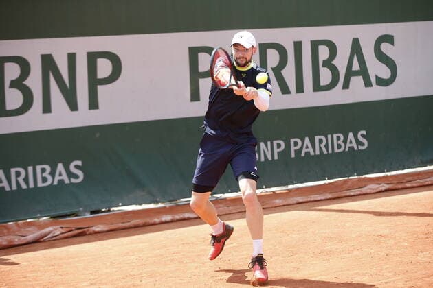 17.05.2022, Tennis, French Open 2022 Roland-Garros, FRA, Paris, Roland Garros Bild: v. li. Juri Rodionov (AUT) Copyright: HMBxMedia AntonioxBorga