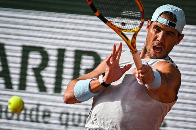 Sport Bilder des Tages May 18, 2022, Paris, France, France: Rafael NADAL of Spain during a training session of Roland-Garros 2022, French Open 2022, Grand Slam tennis tournament at the Roland-Garros stadium on May 18, 2022 in Paris, France. Paris France - ZUMAm308 20220518_zsp_m308_040 Copyright: xMatthieuxMirvillex