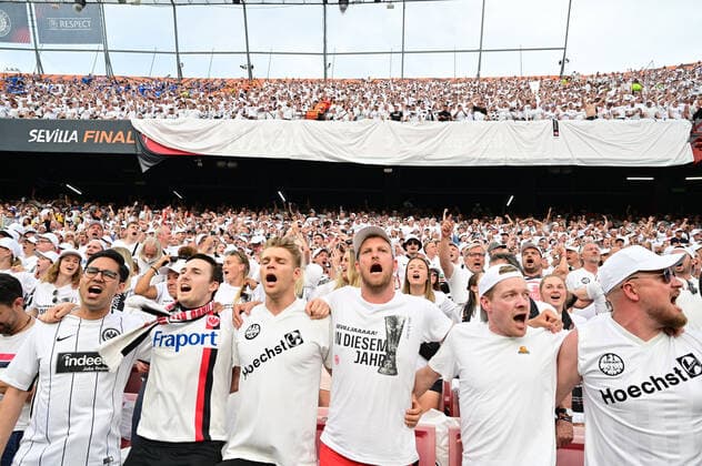 Frankfurter Fans, Eintracht Frankfurt vs. Glasgow Rangers, Europa League, Finale, 18.05.2022