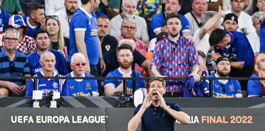 18.05.2022, xpsx, Fussball UEFA Europa League Finale 2022, Eintracht Frankfurt - Glasgow Rangers v.l. Trainer Oliver Glasner (Eintracht Frankfurt) (DFL DFB REGULATIONS PROHIBIT ANY USE OF PHOTOGRAPHS as IMAGE SEQUENCES and or QUASI-VIDEO) emspor Sevilla