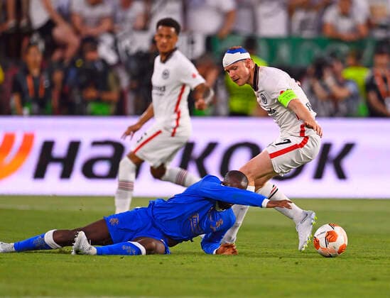 18.05.2022, Fussball Europa League 2021 2022, Finale, Eintracht Frankfurt - Glasgow Rangers, in Sevilla (Spanien). re: Sebastian Rode (Eintracht Frankfurt)