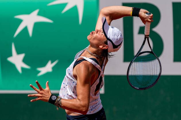 Katharina Gerlach (GER) - Roland Garros TENNIS : Roland-Garros 2022 - Internationaux de France - Qualifications - 18 05 2022 LiaMancini Panoramic 