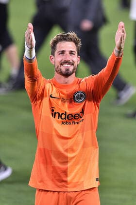 Fußball Europa League Finale Eintracht Frankfurt - Glasgow Rangers am 18.05.2022 im Estadio Ramon Sanchez-Pizjuan in Sevilla Kevin Trapp ( Frankfurt )