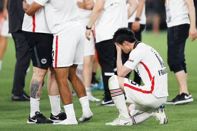 Daichi Kamada (Frankfurt), MAY 18, 2022 - Football Soccer : UEFA Europa League Final match between Eintracht Frankfurt 0-0 Glasgow Rangers at Ramon Sanchez Pizjuan stadium in Seville, Spain. Noxthirdxpartyxsales  (188657225)